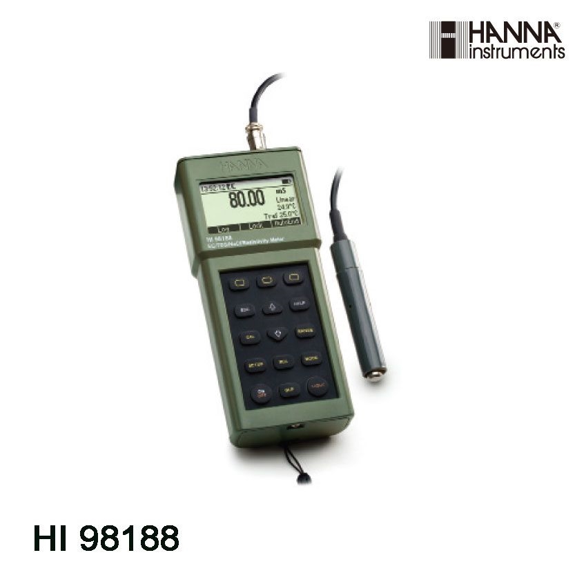 哈纳HI98188电阻率/TDS/盐度/温度/电导率仪