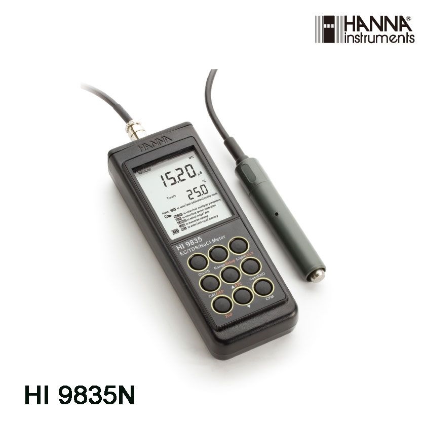 哈纳HI9835N实验室防水型多功能电导率仪